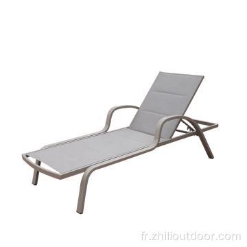 Lit de chaise longue et meubles de jardin